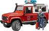 Bruder Land Rover Defender Station Wagon Hasičské vozidlo s hasičom vrátane hasiaceho prístroja