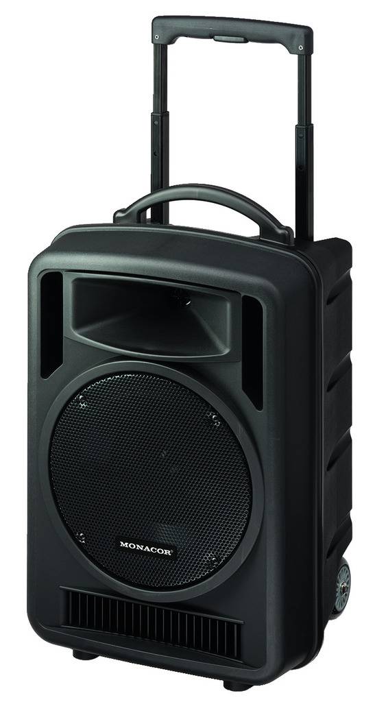 MONACOR TXA-1020USB Enceinte mobile, Enceinte PA mobile 25 cm 10 pouces à batterie, sur secteur 1 pc(s)