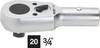 Hazet 1016 rapkáčom hlava 3/4" (20 mm) 165 mm