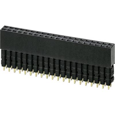 Čierny viacpinový konektor, vhodný pre elektronické prepojenia v zariadeniach alebo obvodoch.