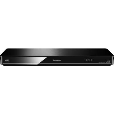 Čierny Panasonic Blu-ray prehrávač s podporou 4K, pohľad spredu. Na displeji zobrazuje 00:00.