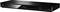 Čierny Panasonic Blu-ray prehrávač s podporou 4K. Zobrazuje čas '02:00'. Číslo modelu DMP-BDT180 na prednej strane.