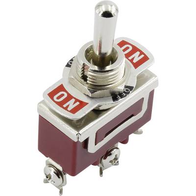 TRU COMPONENTS XT-21B pákový spínač 250 V/AC 15 A 2x vyp/zap s aretáciou 1 ks
