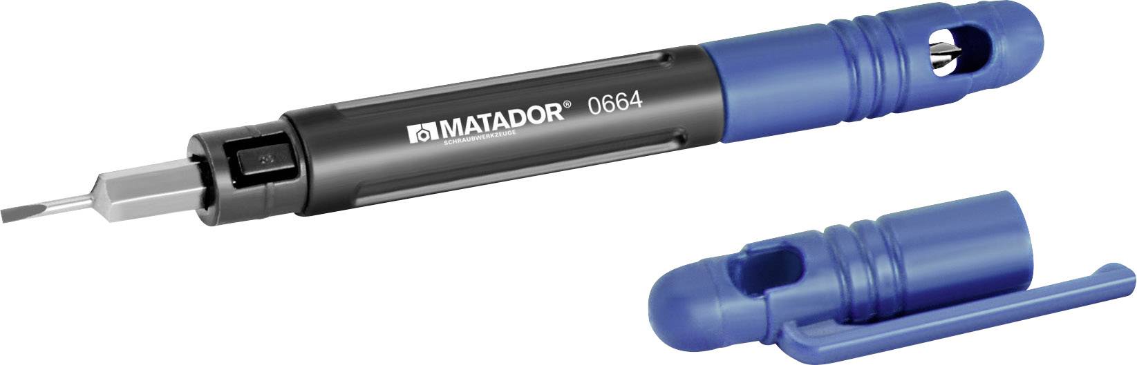 Matador Schraubwerkzeuge 06640001 Schroevendraaier met omkeerbare bit Werkplaats Grootte PH 00, PH 0 afbeelding
