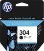HP 304 Ink originál čierna N9K06AE atramenty
