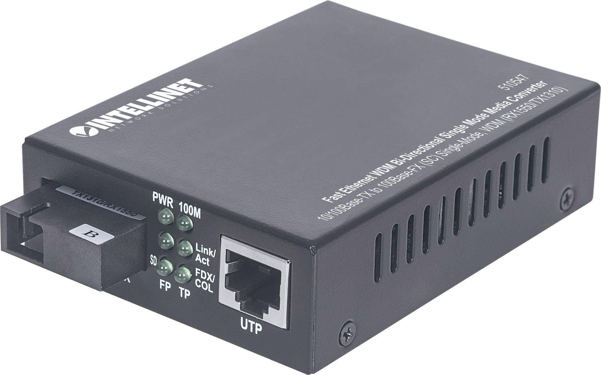Intellinet 510547 SC Duplex Media converter di rete 100 MBit/s