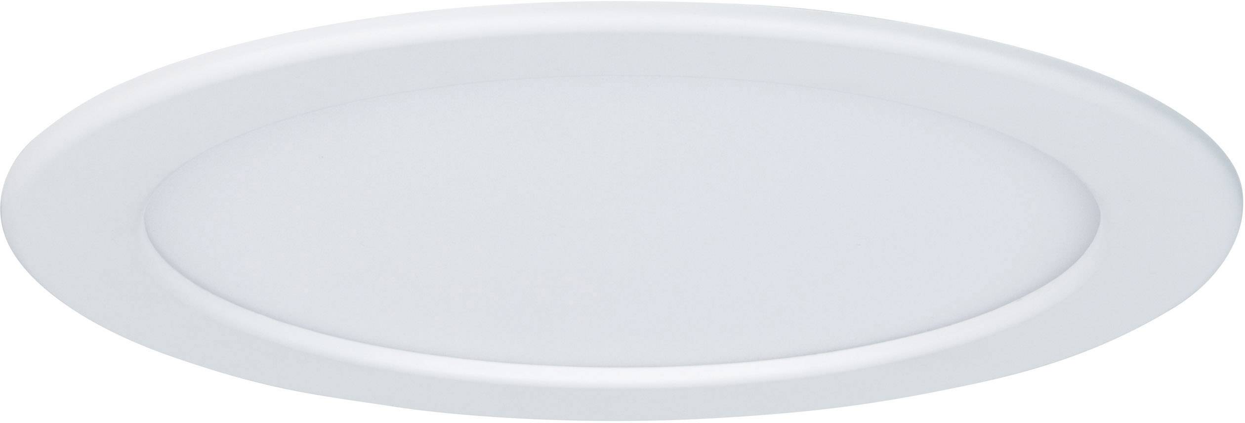 Okrúhle biele stropné svietidlo s plochým dizajnom. Vhodné do moderných interiérov.