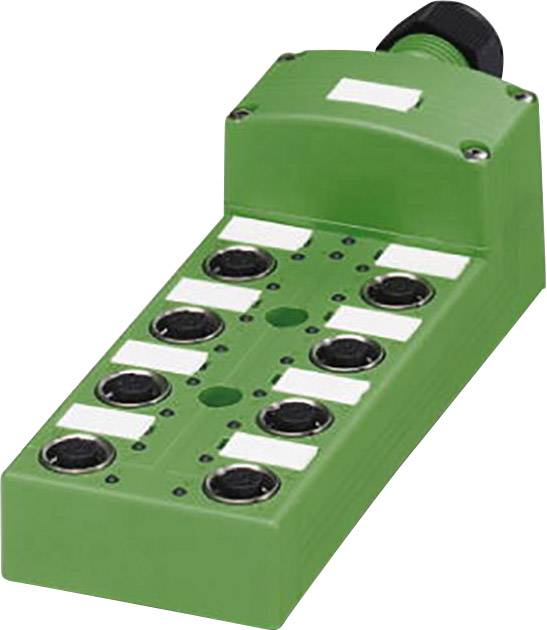 Phoenix Contact SACB-8/16-L-C SCO 1516836 Scatola sensore attuatore passiva Distributore M12 con filettatura in metallo 1 pz.