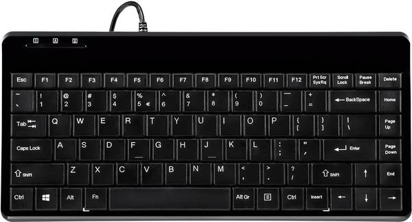 Perixx PERIBOARD-409DEH USB klávesnica nemecká, QWERTZ čierna USB konektor