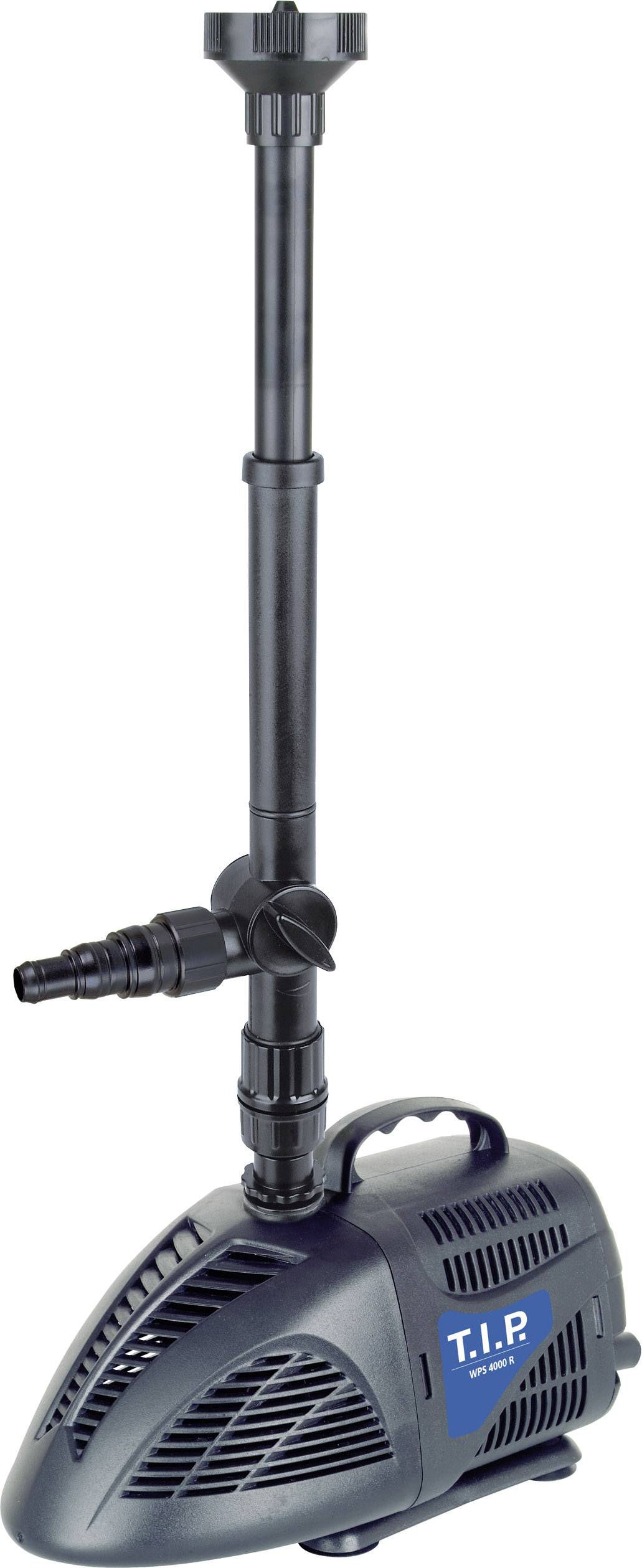T.I.P. Pompe de bassin TIP - pour bassin de 10 000 l, 4 000 l/h, hauteur de refoulement de 3,0 m, avec 3 jeux d'eau, WPS 4000 R, 30424 2