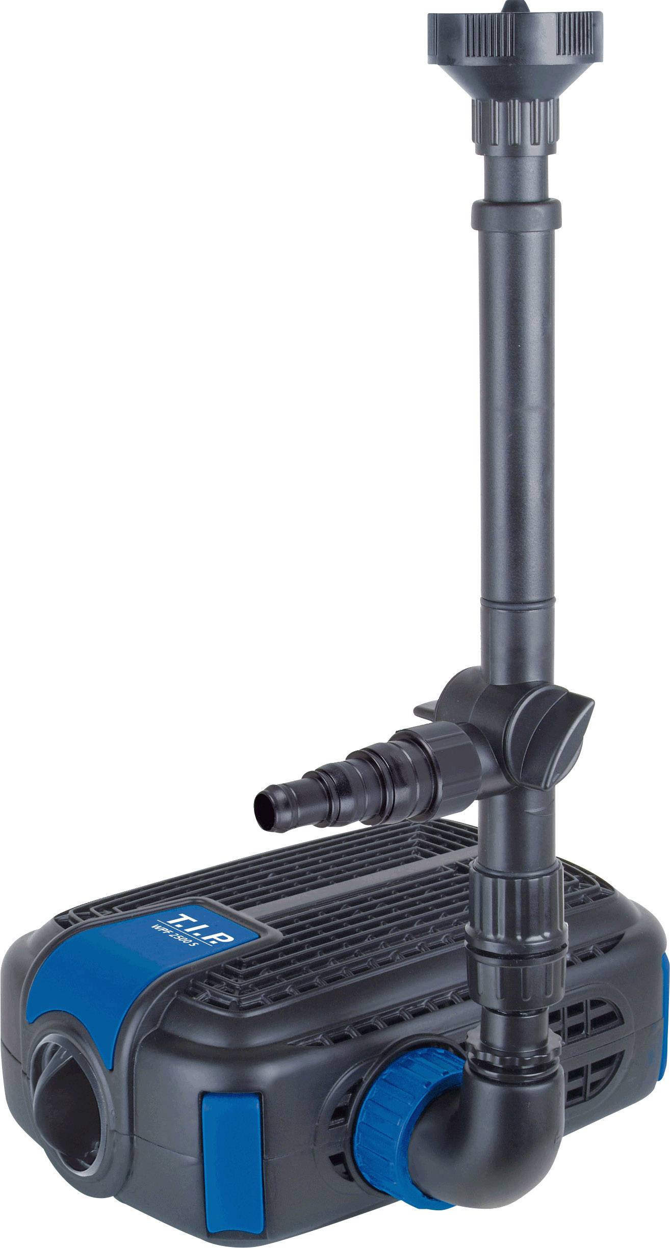 T.I.P. TIP Pompe de bassin 4 en 1 - pour bassin de 5 500 l, 2 500 l/h, filtre/ruisseau/fontaine, WPF 2500 S, 30426 2