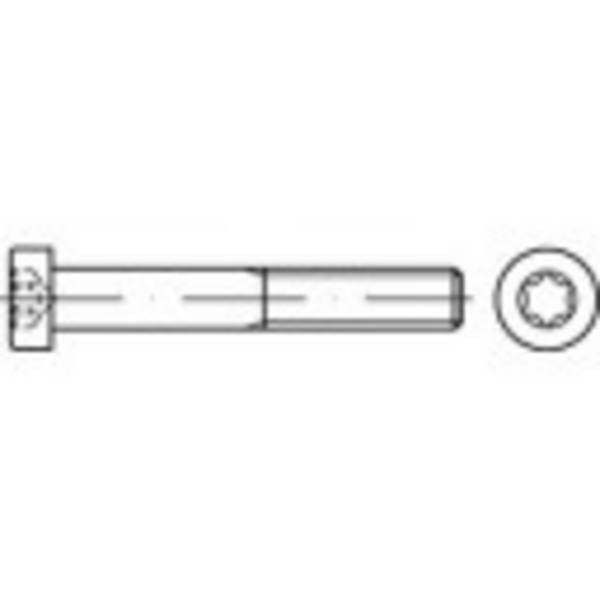 TOOLCRAFT  145844 skrutky s valcovou hlavou  M6 20 mm T profil DIN 7984   ocel glavanizované zinkom 500 ks