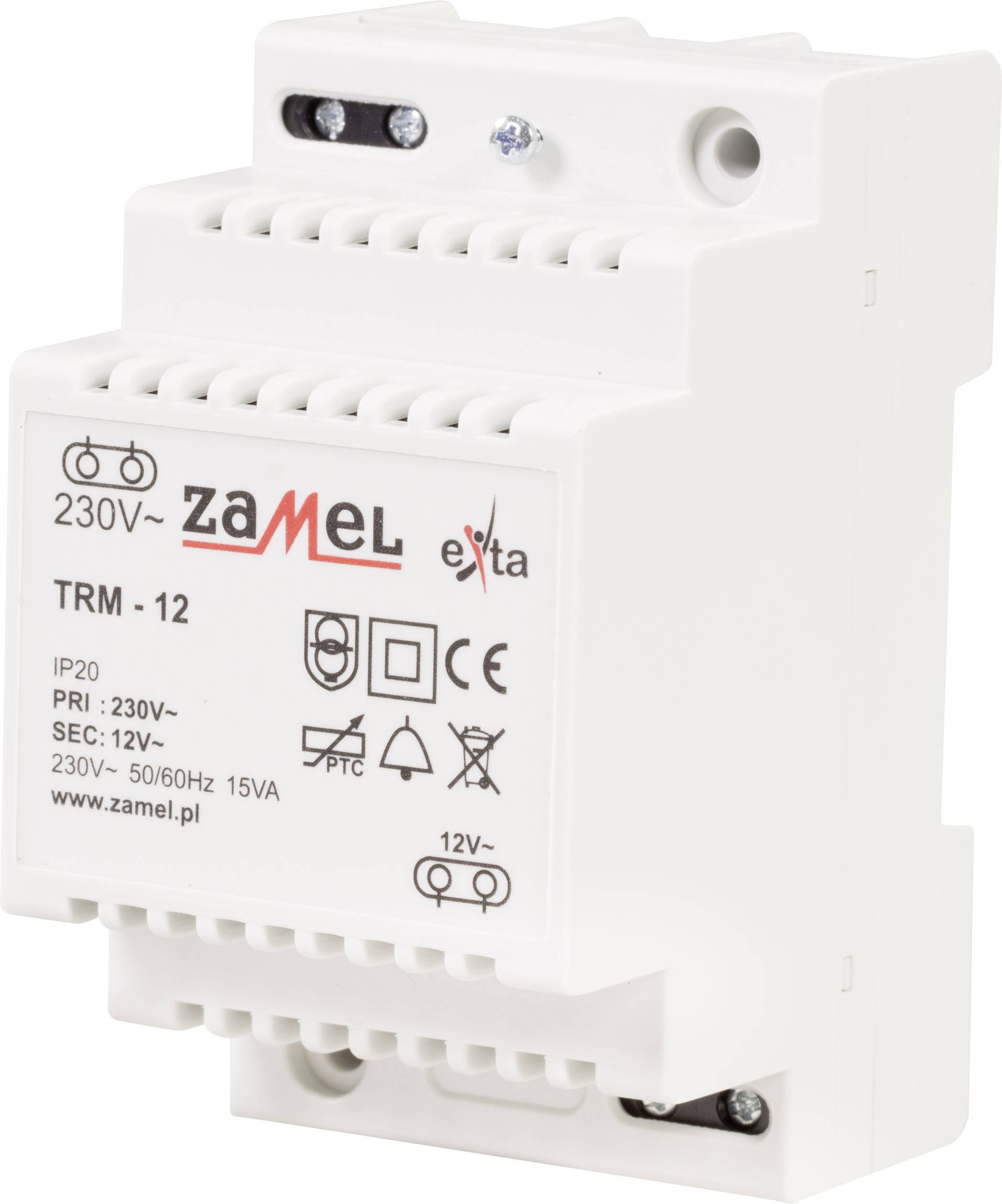 Zamel TRM-12 zvonkový transformátor 12 V/AC 1.25 A