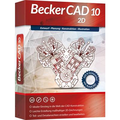 Markt & Technik Becker CAD 10 2D plná verzia, 1 licencia Windows CAD softvér