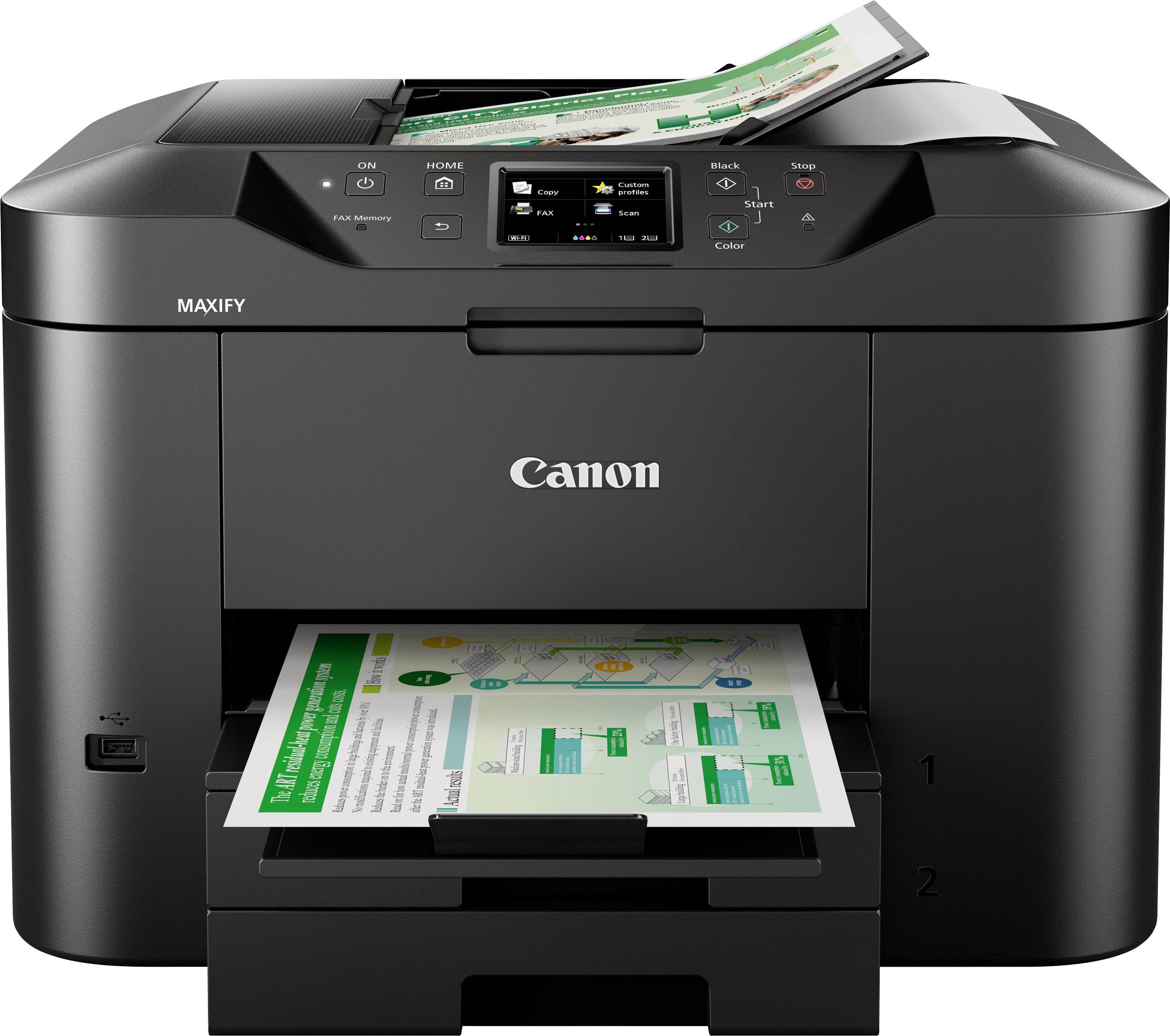 Canon MAXIFY MB2750 multifunkčná tlačiareň A4 tlačiareň, skener, kopírka, fax LAN, Wi-Fi, duplexná, ADF-5