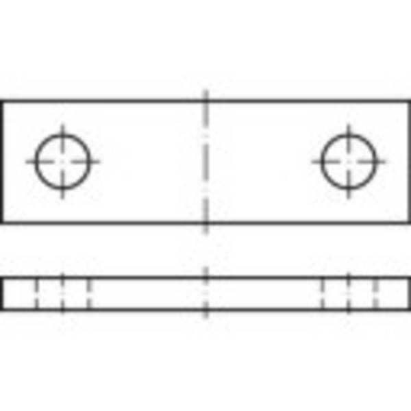 TOOLCRAFT  príložka 12 mm Oceľ  147097 10 ks
