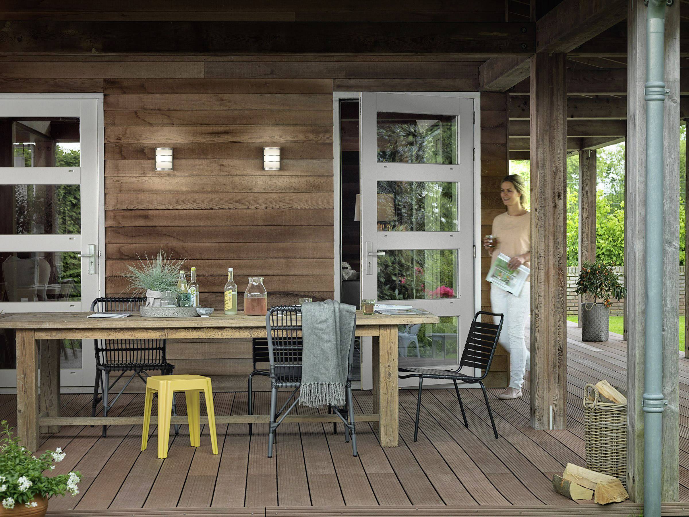 Conrad Philips LED Python 173234716 LED-buitenlamp (wand) LED LED vast ingebouwd 6 W RVS aanbieding