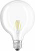 OSRAM HOMELIGHTING 4052899972384 LED En.trieda 2021 E (A - G) E27 guľatý tvar 4 W = 40 W teplá biela (Ø x d) 124 mm x 168 mm vlákno 1 ks