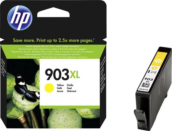 HP 903XL Ink  originál žltá T6M11AE atramenty