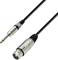 Kábel s 6,35-mm jack konektorom na XLR konektor, bežne používaný v audio a hudobných zariadeniach.