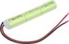 Mexcel Inline L1x3 akupack - sada nabíjacích batérií 3x Sub-C odolné voči vysokým teplotám, s káblom, Flat-Top Ni-MH 3.6 V 2500 mAh