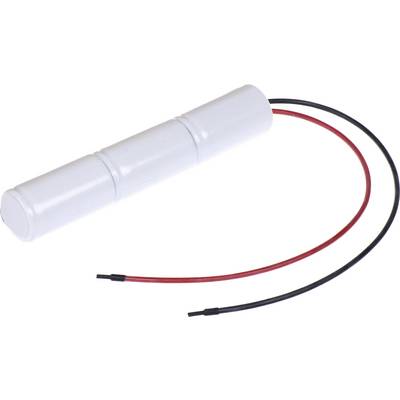 Valcový biely elektromagnet s dvoma vyčnievajúcimi drôtmi, jedným červeným a jedným čiernym.