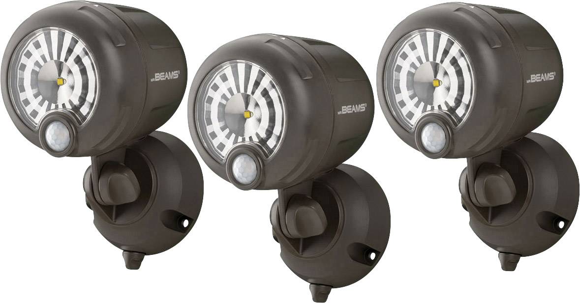 Mr. Beams MB360XT LED vonkajšie osvetlenie s PIR senzorom chladná biela