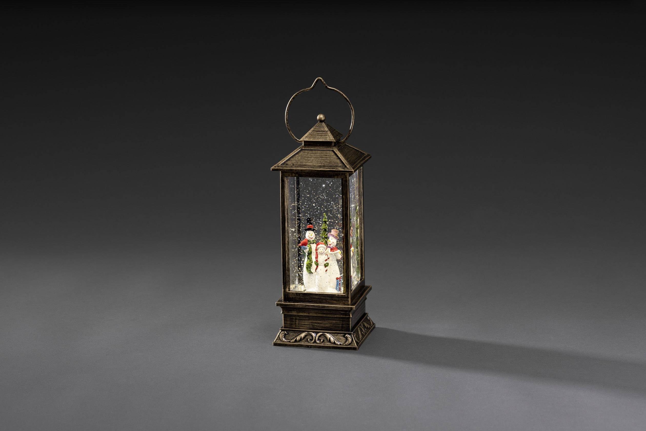 Konstsmide 2889-000 LED svietidlo snehuliaci teplá biela LED s motívom snehu, naplnené vodou, časomerač, so spínačom-2
