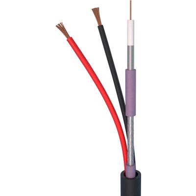 ELAN 83051 AV kabel  2 x 0.75 mm² čierna metrový tovar