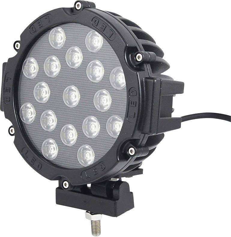 SecoRüt 92265 W057351 Projektør, Rally-lygter LED (RGB) (Ø x T) 180 mm x 88 mm Sort