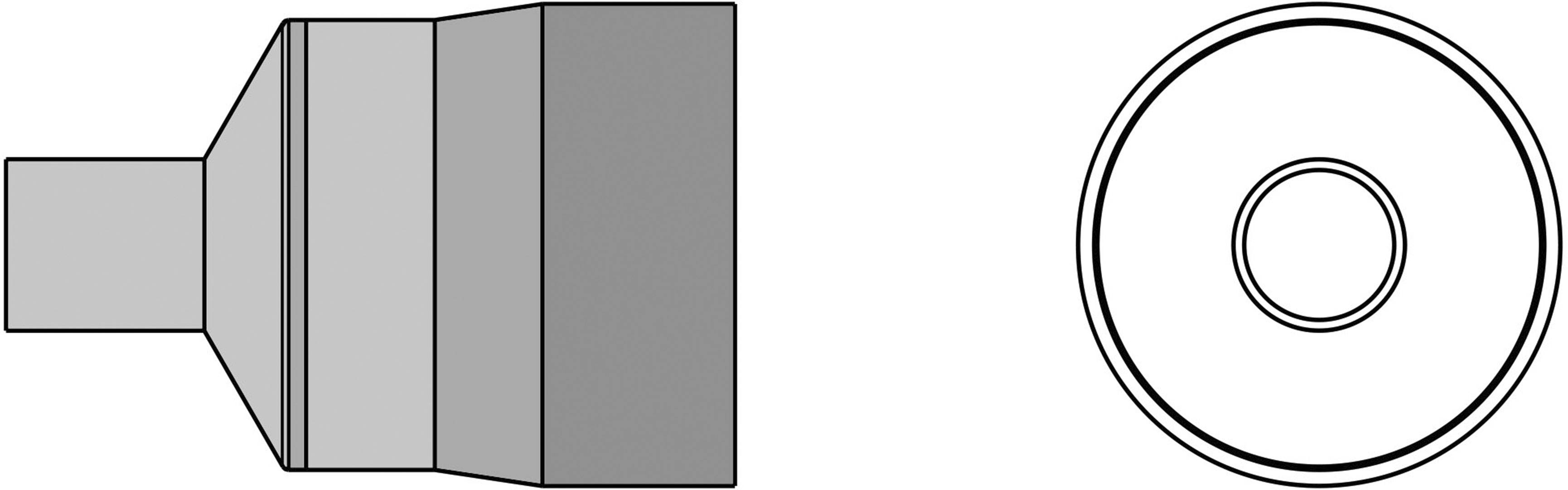 Weller T0058768744 Varmluftdyse Varmluftsdyser Spidsstørrelse 7 mm Indhold 1 stk