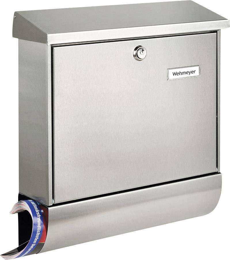 Burg Wächter 8150 AMRUM-SET 38670 NI Postkasse Rustfrit stål Sølv Nøglelås