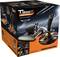 Obal Thrustmaster T.16000M FCS Hotas zobrazuje joystick a plynový regulátor, propagovaný ako ovládanie pre letové simulácie na PC.