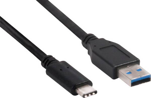 club3D USB kábel USB 3.2 Gen1 USB-C ® zástrčka, USB-A zástrčka 1.00 m čierna CAC-1523