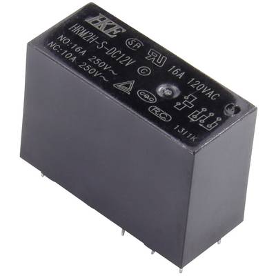 HKE HRM2H-S-DC12V-C, HRM2H-S-DC12V-C relé do DPS, monostabilný, 1 cievka, 30 V/DC, 250 V/AC, 16 A, 1 ks