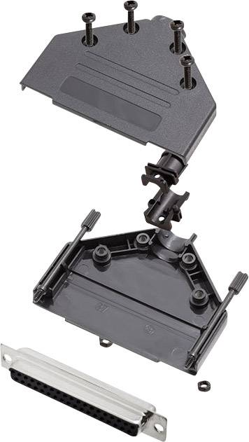 encitech DTPK-P-37-DBS-K 6355-0032-14 KIT connettori femmina SUB-D 180 ° Numero Poli (num): 37 Punte a saldare 1 KIT