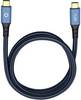 USB 3.0 prepojovací kábel [1x USB-C® zástrčka - 1x USB-C® zástrčka] 0.50 m modrá pozlátené kontakty Oehlbach USB Plus CC