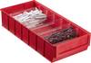 Allit 456551 skladový box, stohovateľné, (d x š x v) 400 x 185 x 81 mm, červená, 1 ks