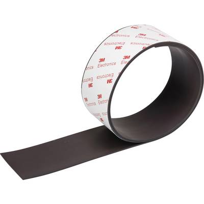 Zvinovaná magnetická fólia od spoločnosti 3M Electronics, čiastočne rozvinutá na bielom pozadí.