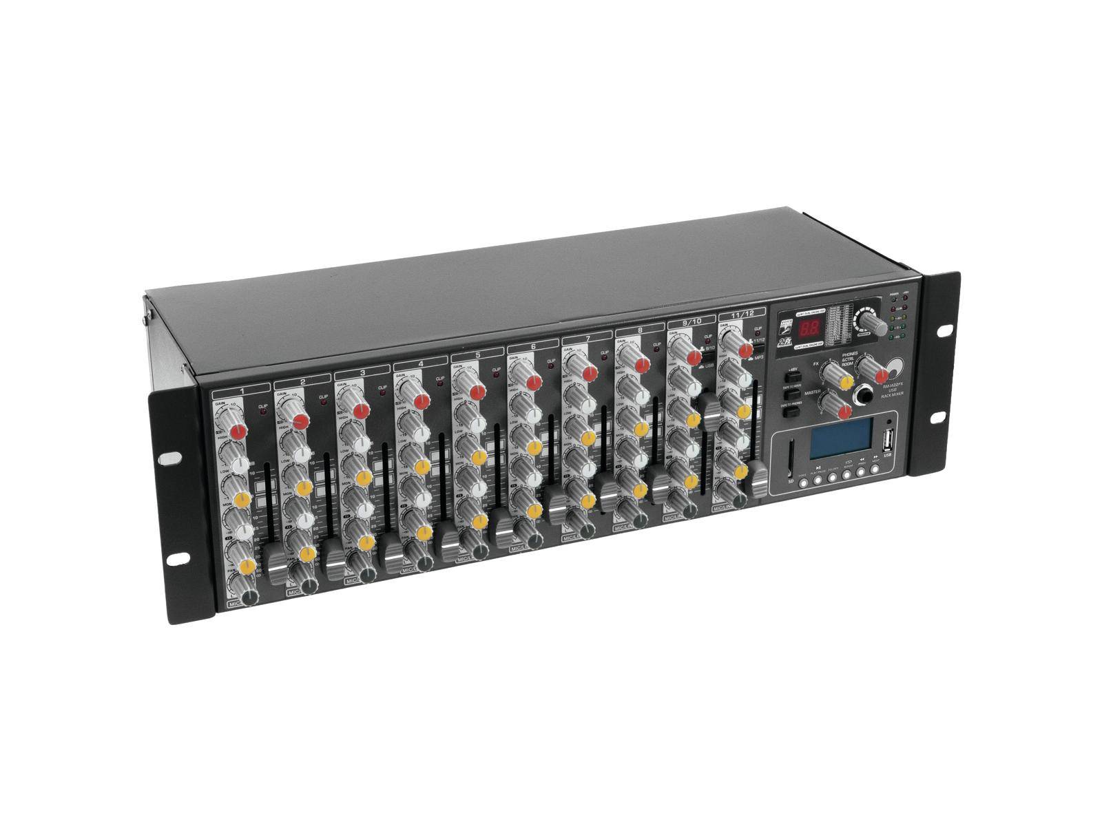 Omnitronic RM-1422FX USB Mixer 19 Numero canali:12 Collegamento USB