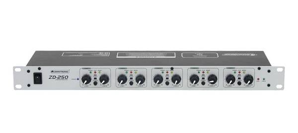 Omnitronic ZD-250 mixážny pult do racku 19" Kanálov:5