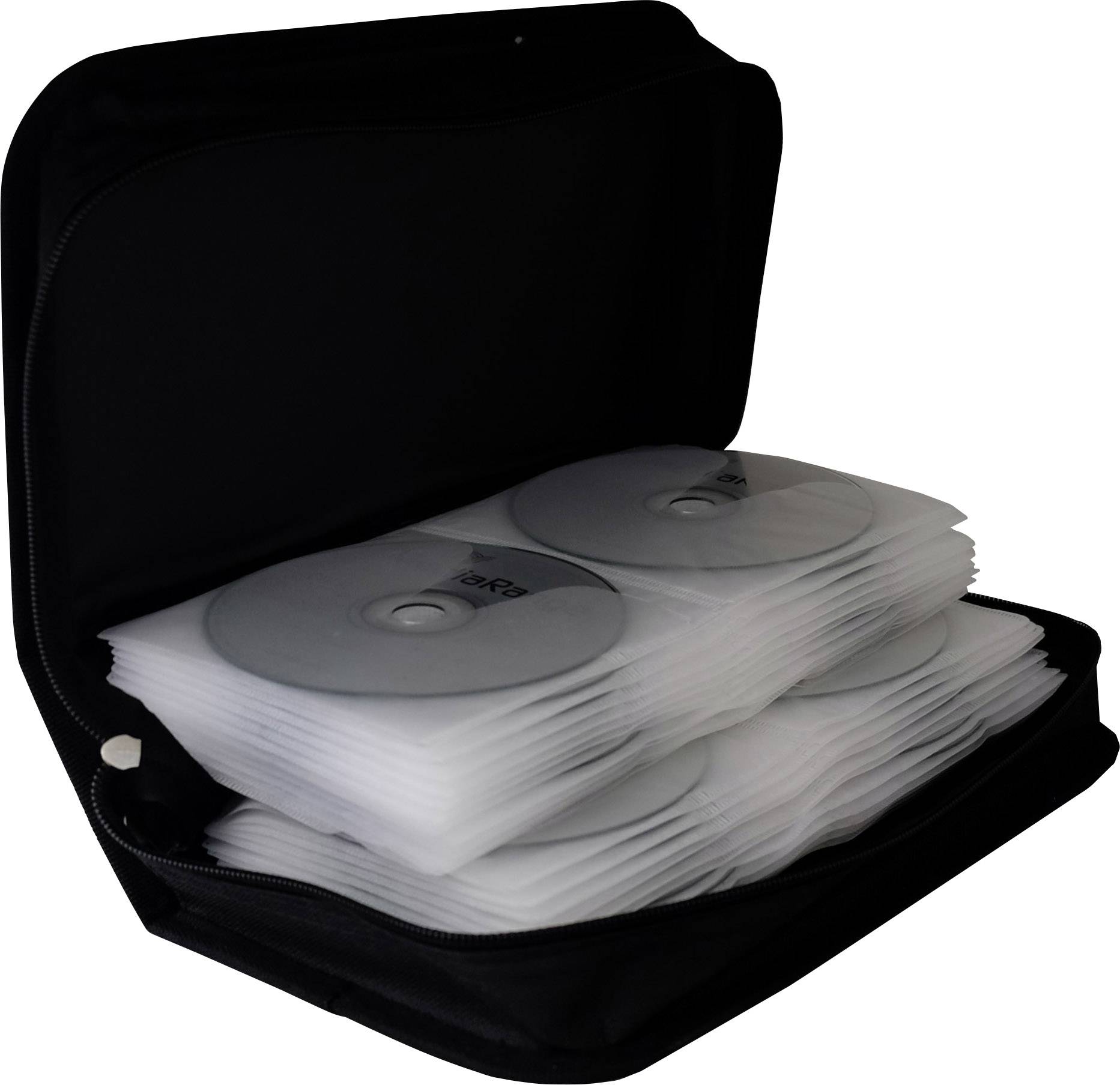 Custodia per CD MediaRange 96 CD/DVD/Blu-ray Nylon Nero 1 pz. (L x A x P) 289 x 88 x 168 mm BOX55
