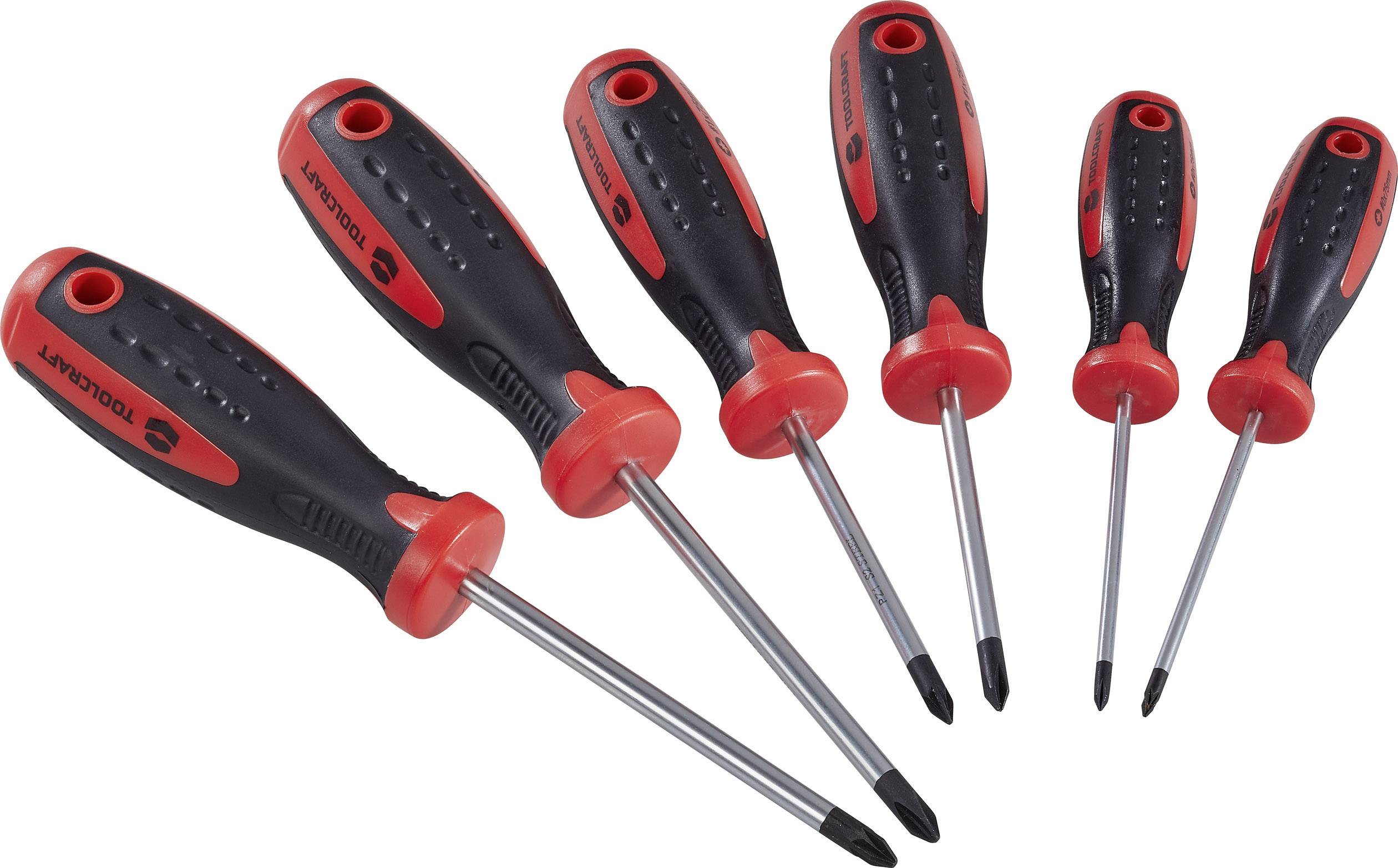 TOOLCRAFT krížový skrutkovač, 6-dielna, 96029C1122