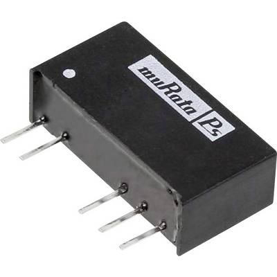 Čierny elektronický komponentný blok so štyrmi kovovými kolíkmi, označený nápisom 'muRata PS'.