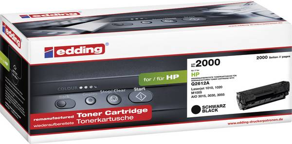 Edding EDD-2000 toner  náhradný Canon, HP 12A čierna 2000 Seiten kompatibilná náplň do tlačiarne