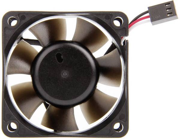 NoiseBlocker BlackSilent Pro PR-1 PC vetrák s krytom čierna (š x v x h) 60 x 60 x 25 mm