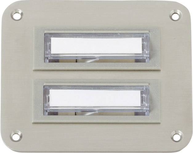 Heidemann 70143 Belplaat Met Naambord 2-voudig Rvs 24 V/1 A