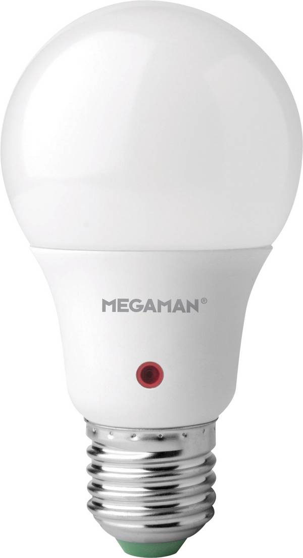 Megaman MM48532 LED  En.trieda 2021 F (A - G) E27 klasická žiarovka 8.8 W = 60 W teplá biela (Ø x v) 60 mm x 109 mm so snímačom denného svetla 1 ks