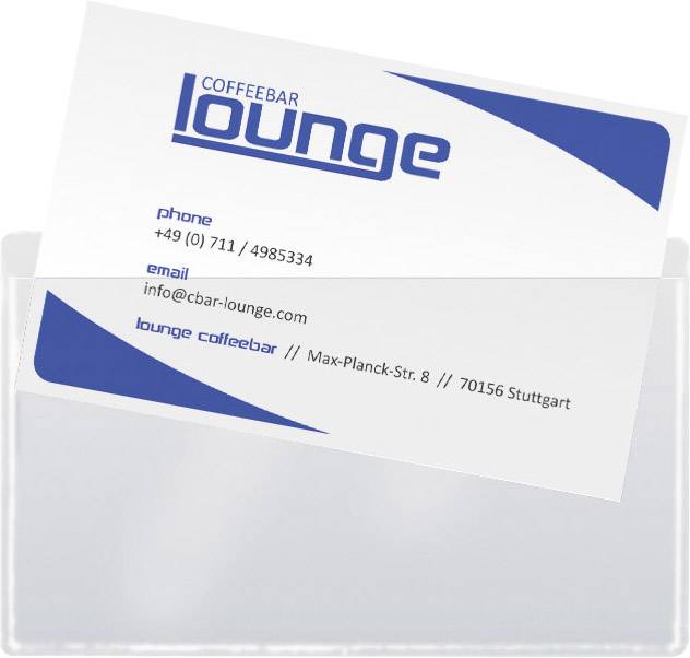 Vizitka 'Lounge Coffeebar' s kontaktnými údajmi: Telefón +49 (0) 711 / 4985334, E-mail info@cbar-lounge.com, adresa v Stuttgarte.