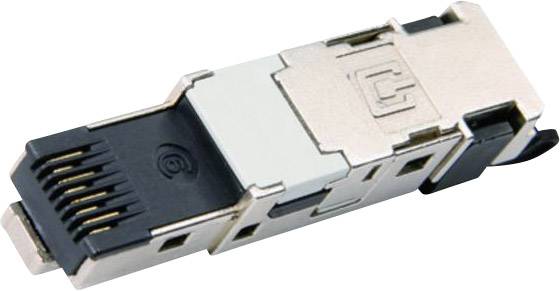 Telegärtner 100007492 Stx RJ45-stekker T568B Cat. 6 100007492 Stekker, Recht Zink-grijs 1 Stuk(s)